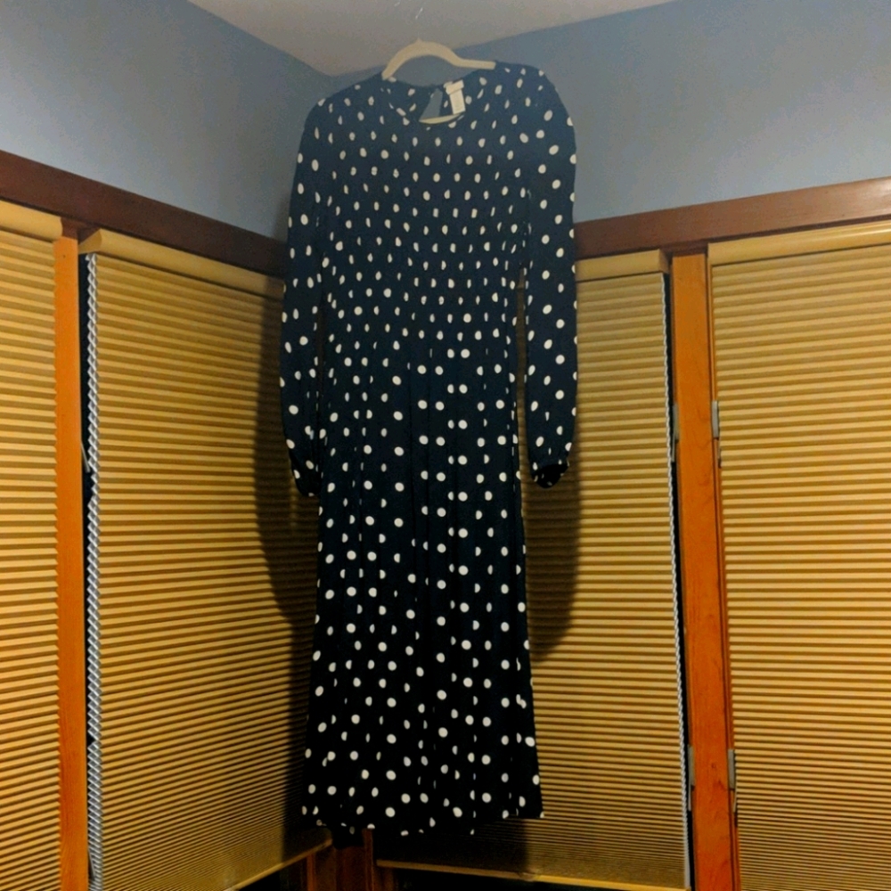 Polka Dot Smocked Dress